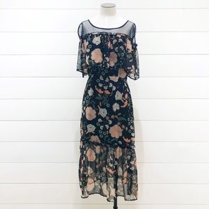 BB Dakota Floral Sheer Rella Dress Size 2